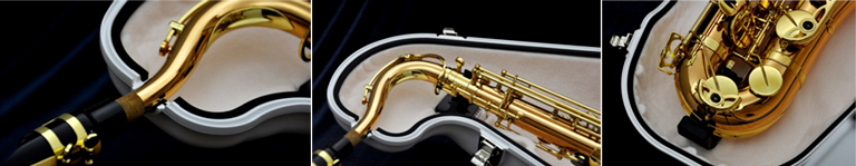 使い慣れたあなたの楽器をそのままe-Saxにセットするだけで、外に漏れ出る音量が、小声で話すまでに消音(-25dB程度)されます。